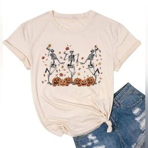 Fall Pumpkin Shirts Women Family Halloween Thanksgiving Tops Fall Graphic Tees